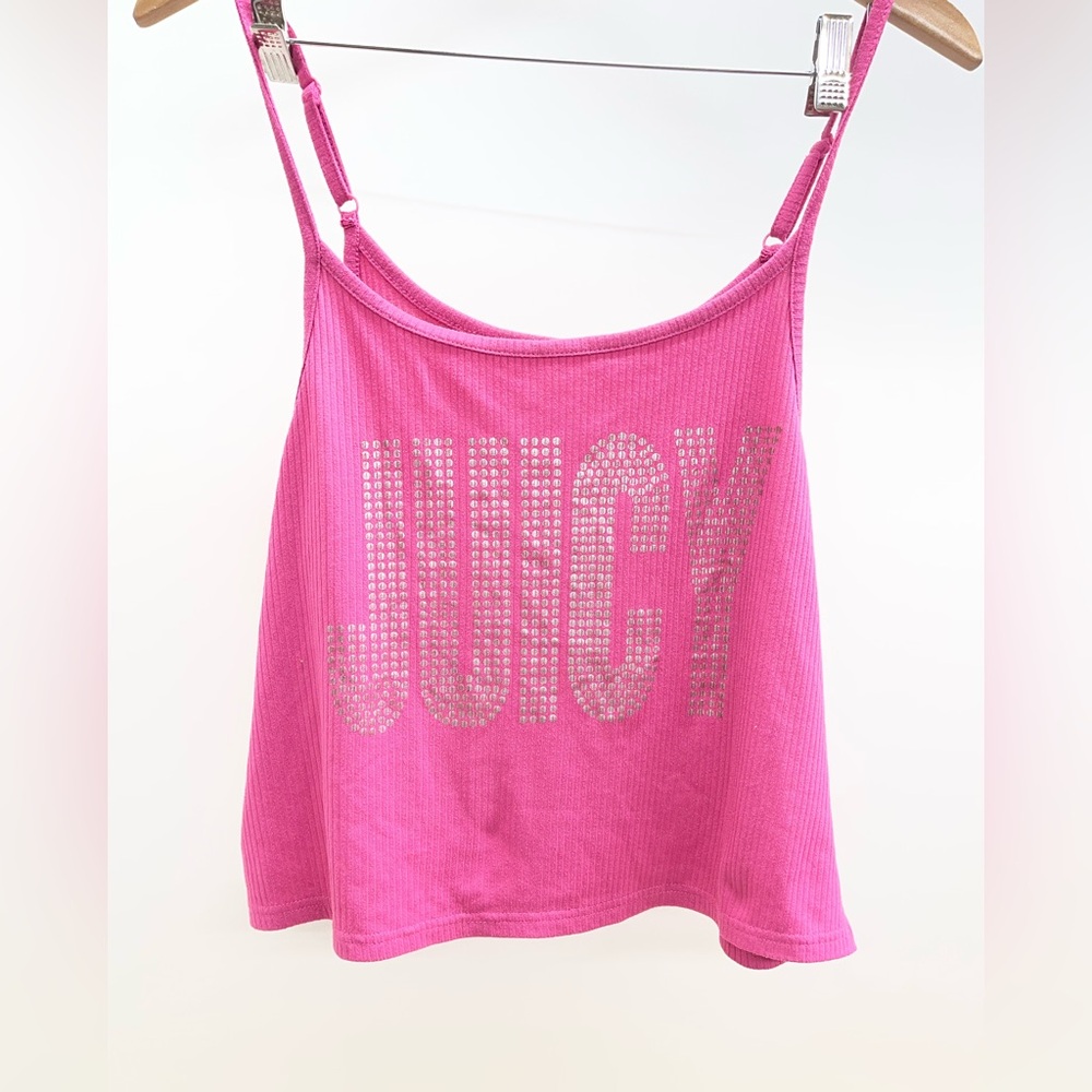Juicy Couture Pink Tank Top with Silver Accents